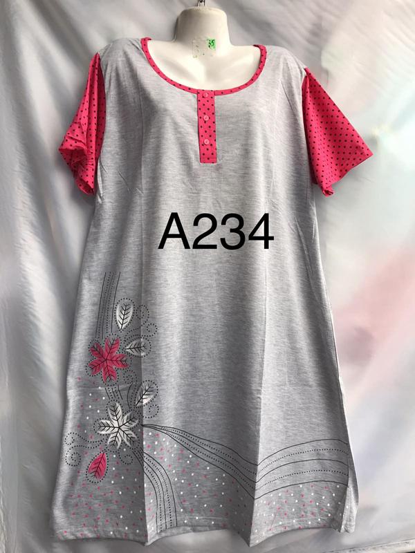 Ночнушка Xyen (5XL-7XL) A234 grey (лето)